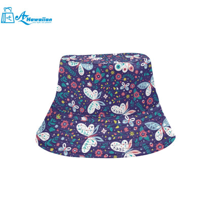 Colorful butterfly flower pattern.eps Unisex Bucket Hat