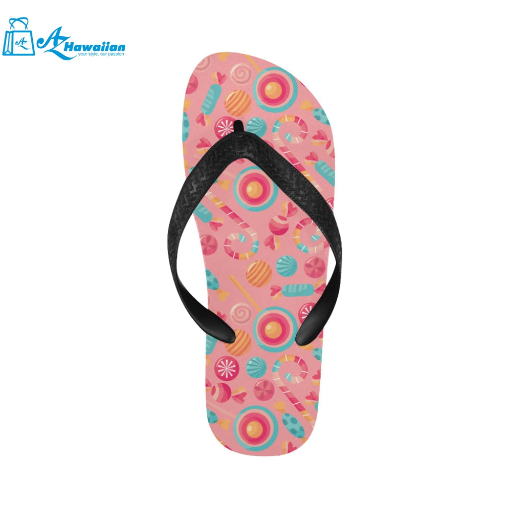 Colorful candy pattern Unisex Flip Flops