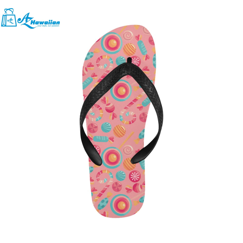 Colorful candy pattern Unisex Flip Flops