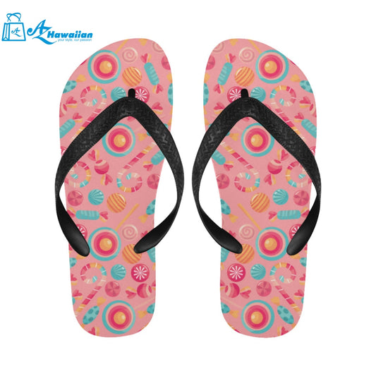 Colorful candy pattern Unisex Flip Flops