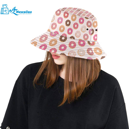 Colorful donut pattern Unisex Bucket Hat