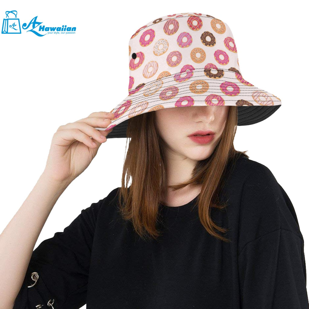 Colorful donut pattern Unisex Bucket Hat