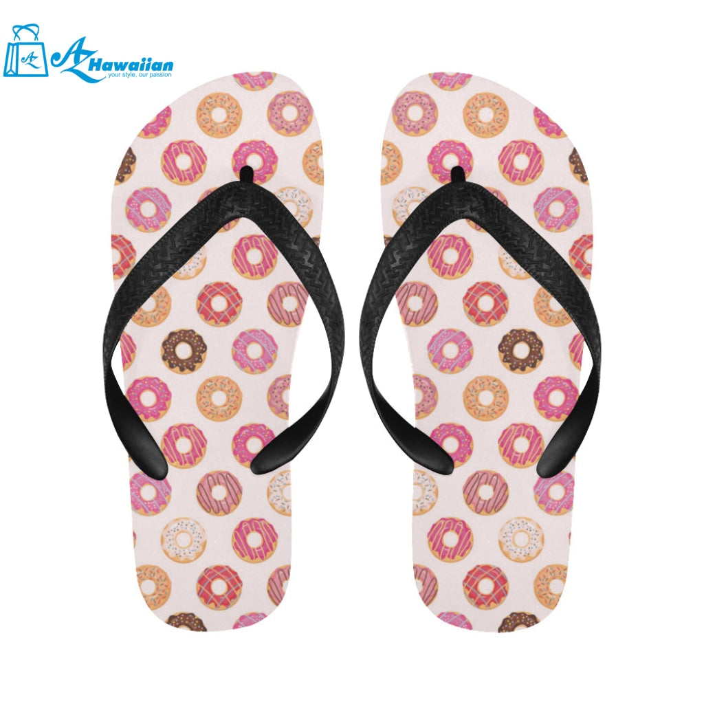 Colorful donut pattern Unisex Flip Flops