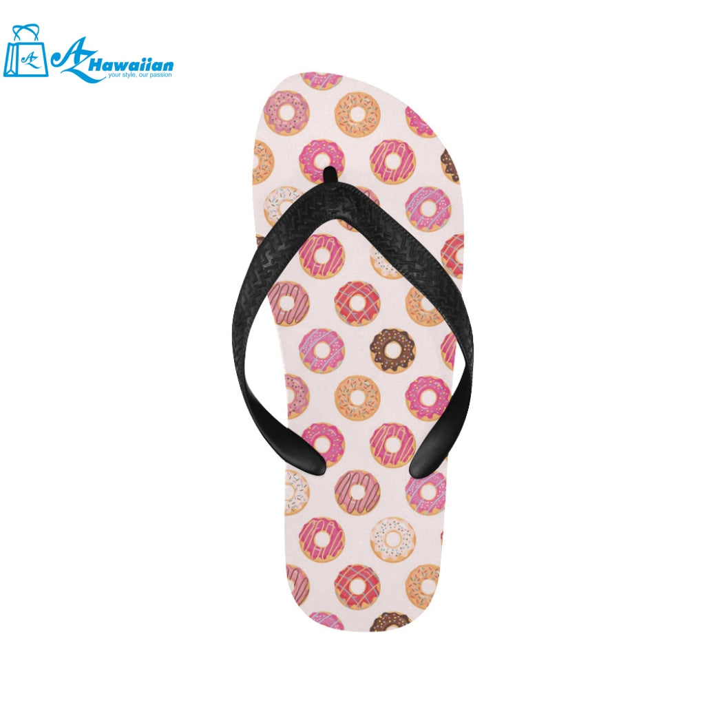 Colorful donut pattern Unisex Flip Flops