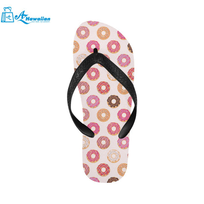 Colorful donut pattern Unisex Flip Flops