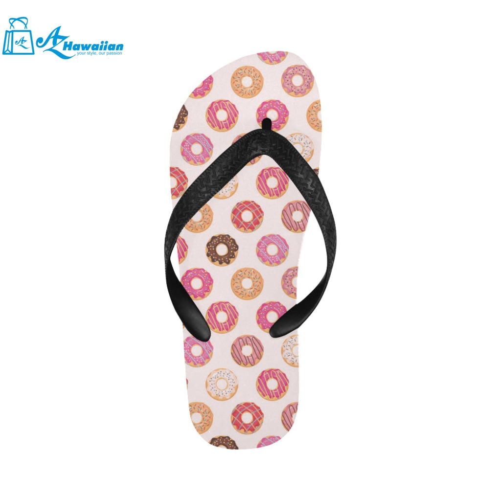 Colorful donut pattern Unisex Flip Flops