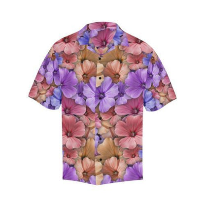 Colorful Geranium Pattern Hawaiian Shirt
