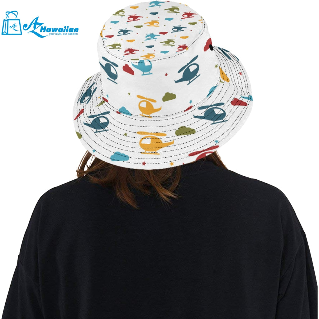 Colorful helicopter pattern Unisex Bucket Hat