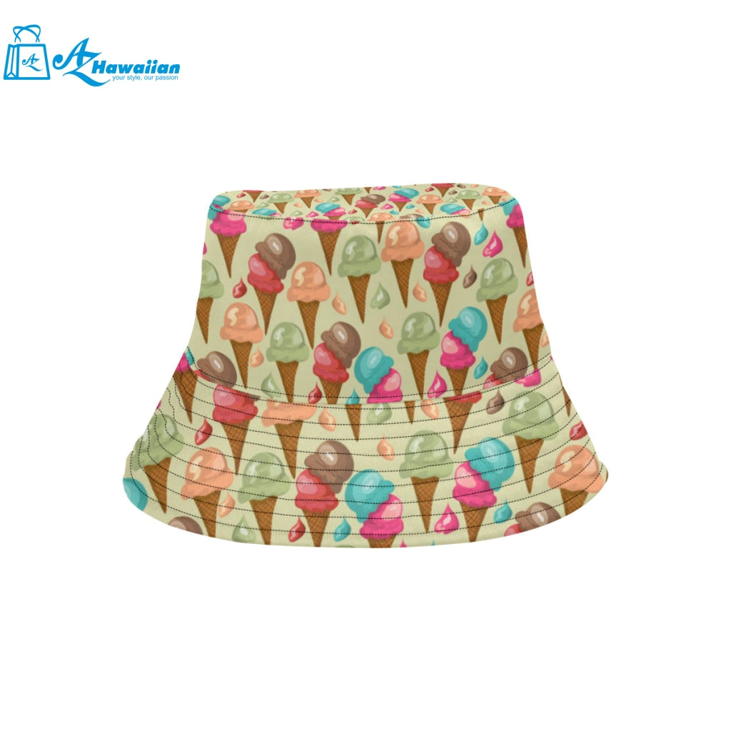 Colorful ice cream pattern Unisex Bucket Hat