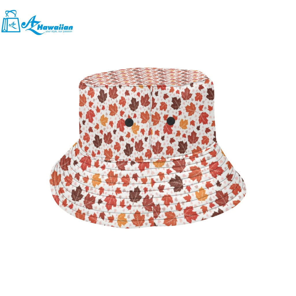 Colorful Maple Leaf pattern Unisex Bucket Hat