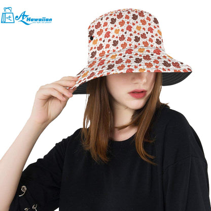 Colorful Maple Leaf pattern Unisex Bucket Hat