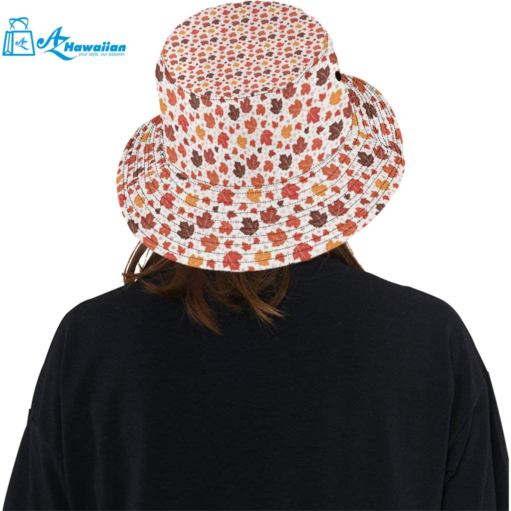 Colorful Maple Leaf pattern Unisex Bucket Hat