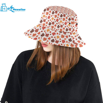 Colorful Maple Leaf pattern Unisex Bucket Hat