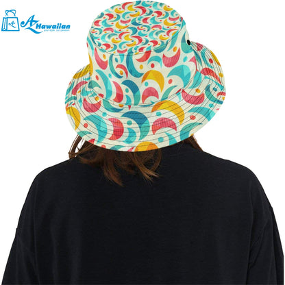 Colorful moon pattern Unisex Bucket Hat