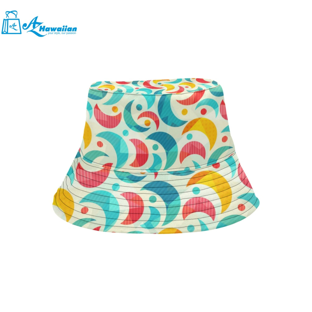 Colorful moon pattern Unisex Bucket Hat