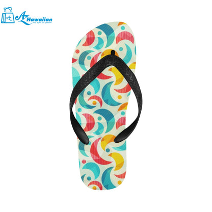 Colorful moon pattern Unisex Flip Flops