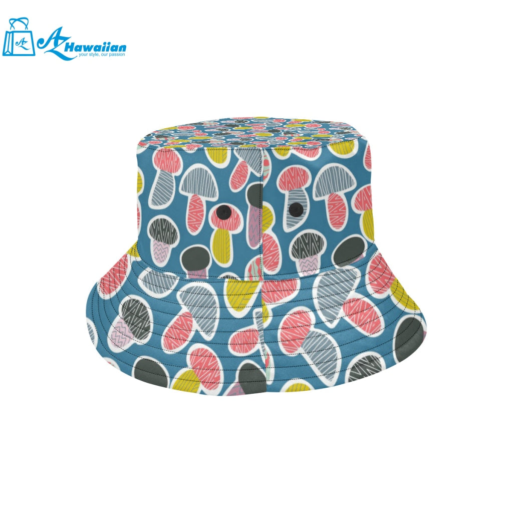 Colorful mushroom design pattern Unisex Bucket Hat