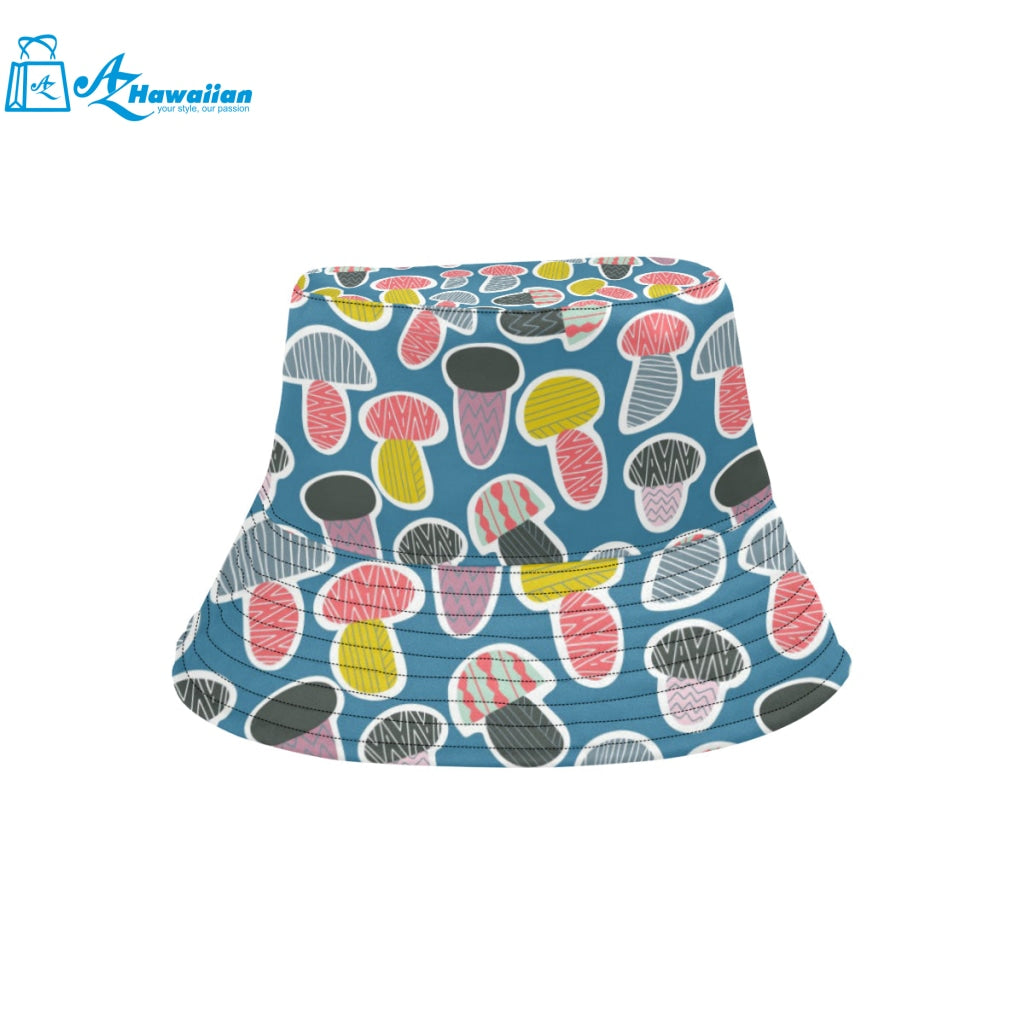 Colorful mushroom design pattern Unisex Bucket Hat