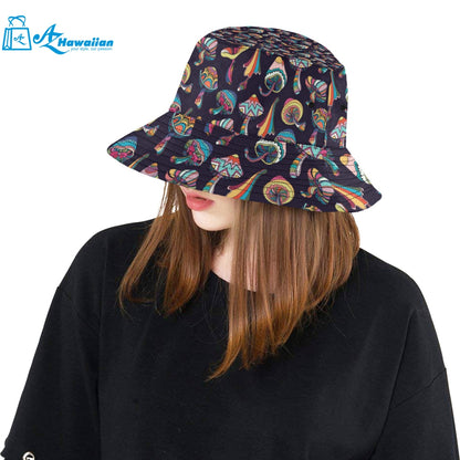 Colorful mushroom pattern Unisex Bucket Hat