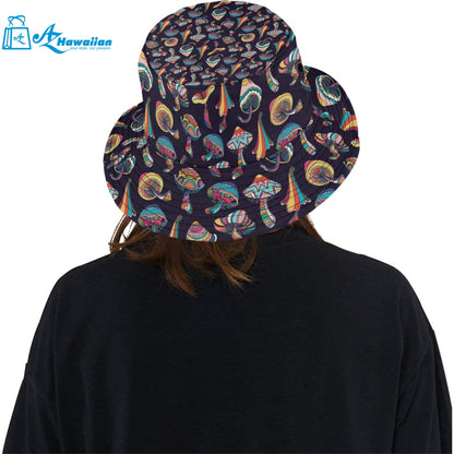 Colorful mushroom pattern Unisex Bucket Hat