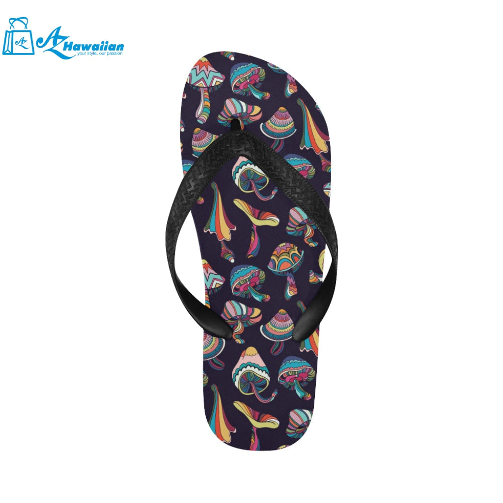 Colorful mushroom pattern Unisex Flip Flops