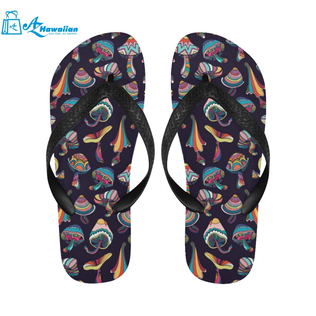 Colorful mushroom pattern Unisex Flip Flops