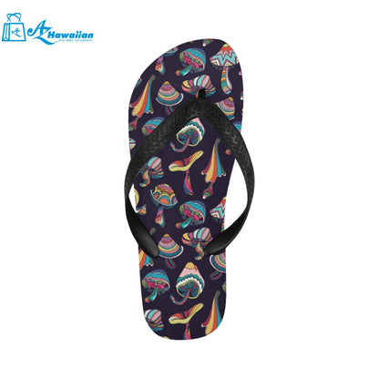 Colorful mushroom pattern Unisex Flip Flops