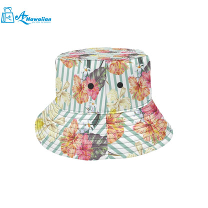 Colorful orchid flower pattern Unisex Bucket Hat