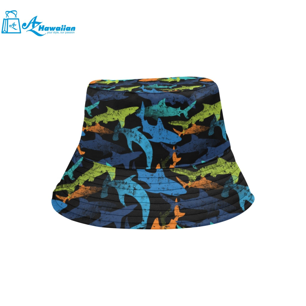 Colorful shark Unisex Bucket Hat