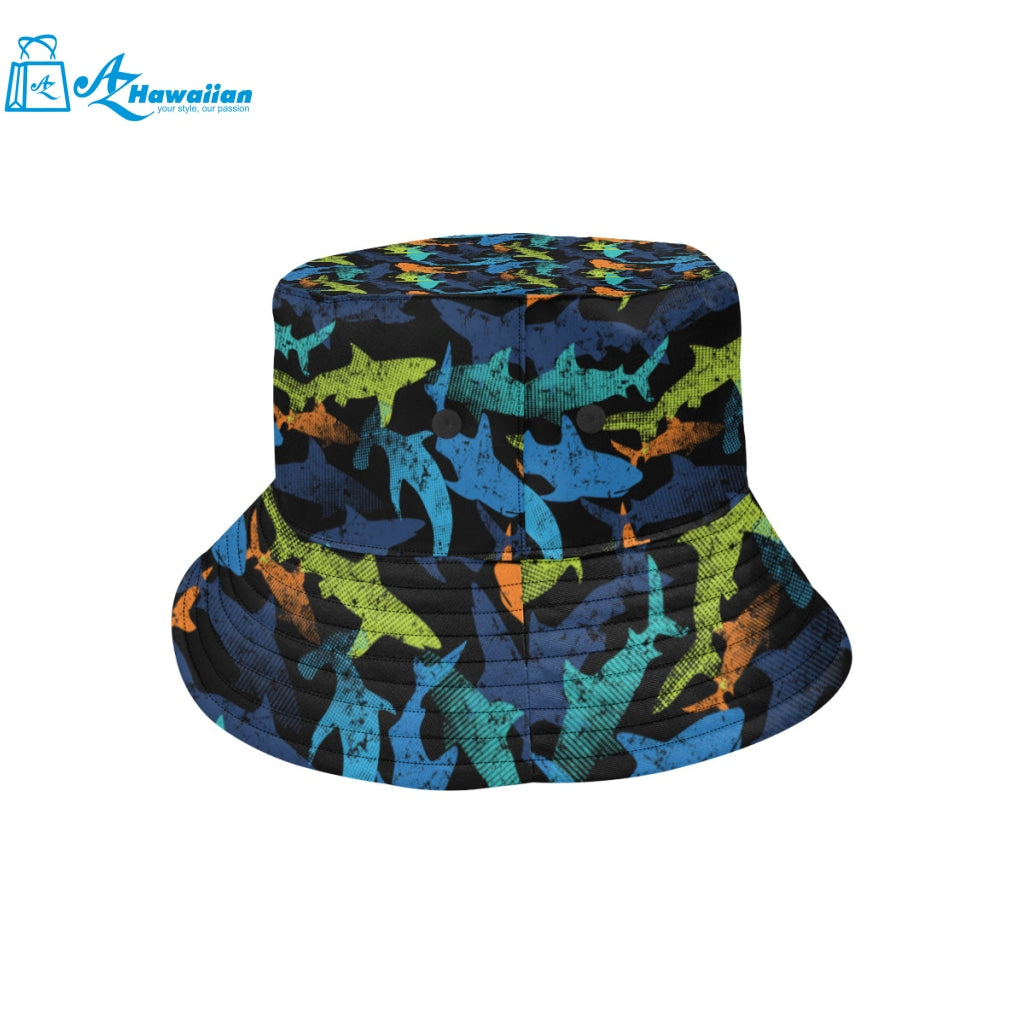 Colorful shark Unisex Bucket Hat