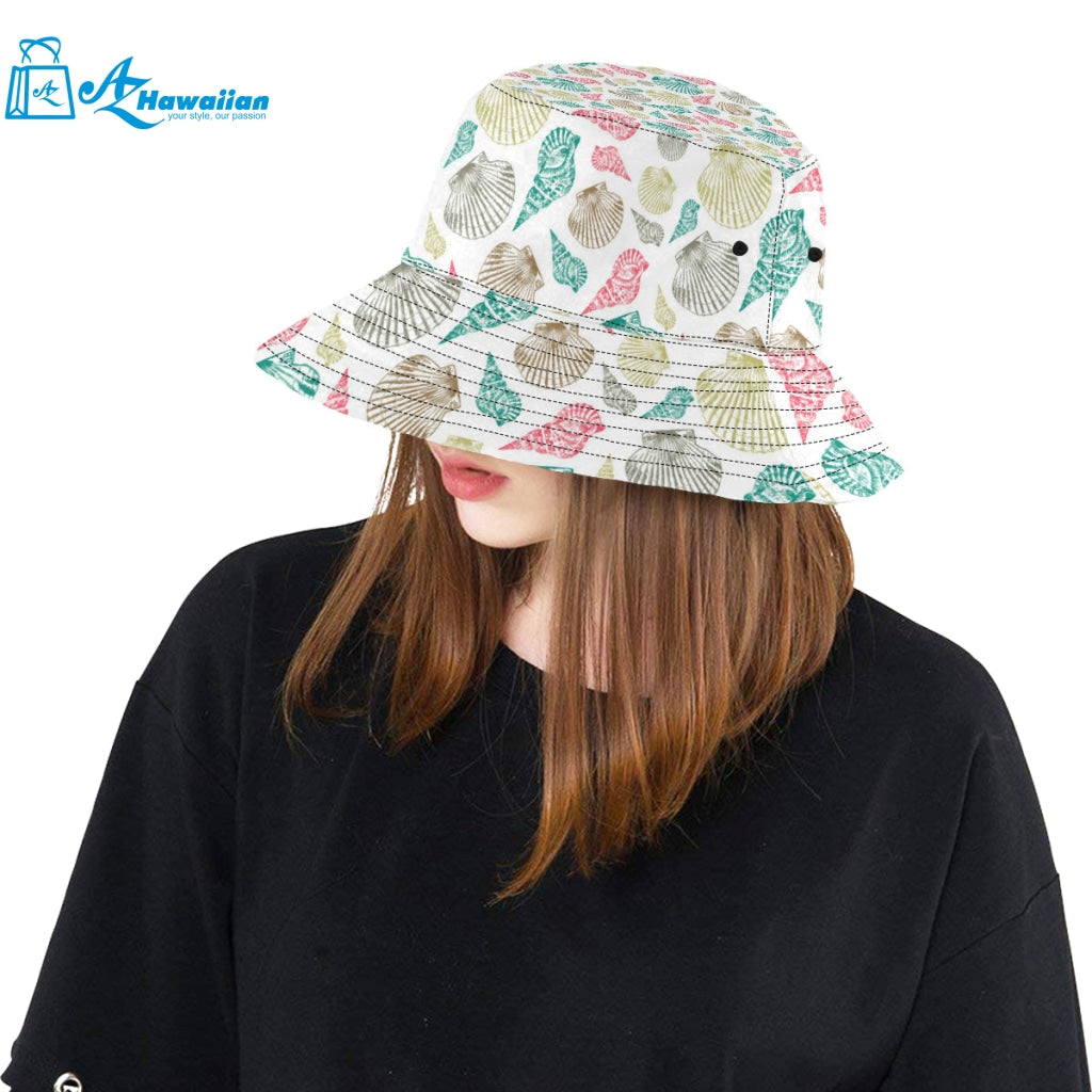 Colorful shell pattern Unisex Bucket Hat