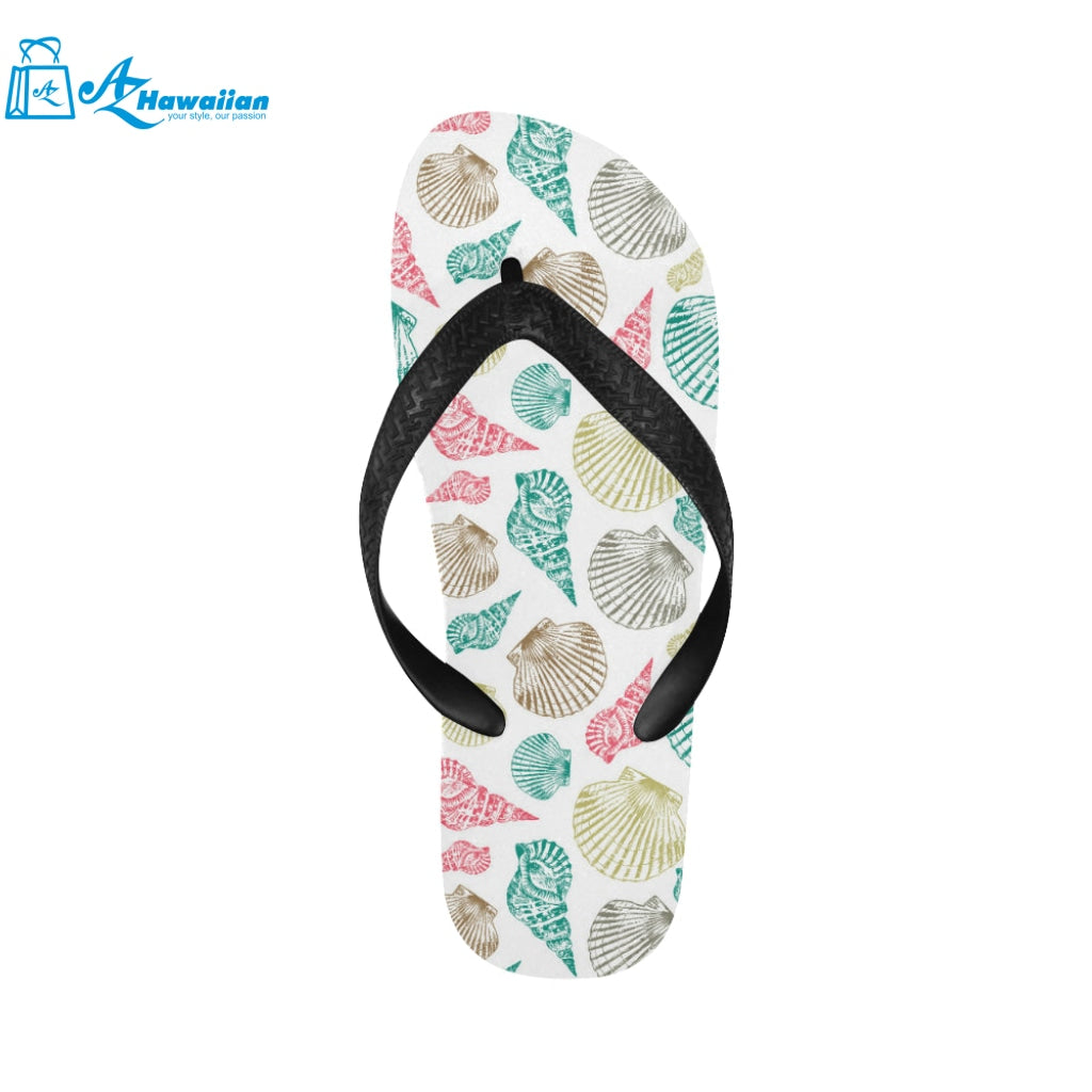 Colorful shell pattern Unisex Flip Flops