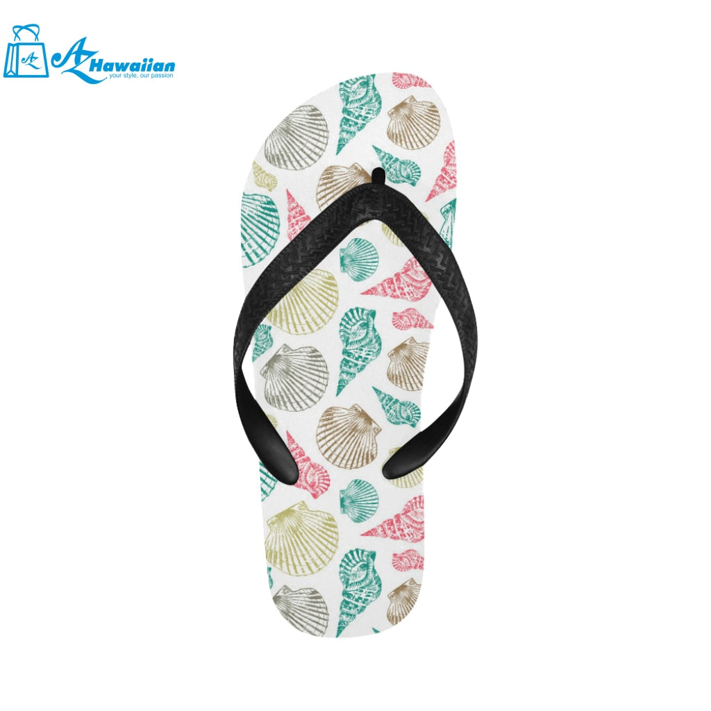 Colorful shell pattern Unisex Flip Flops