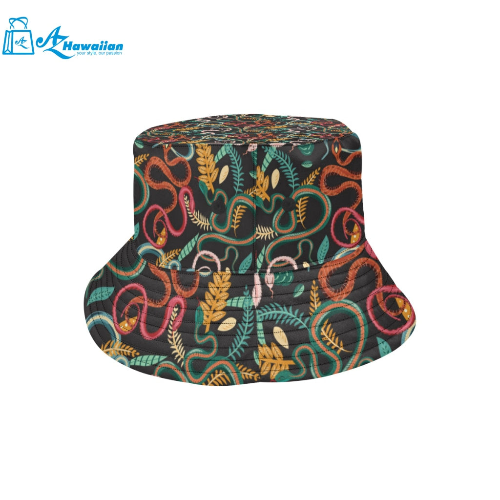 Colorful snake plant pattern Unisex Bucket Hat