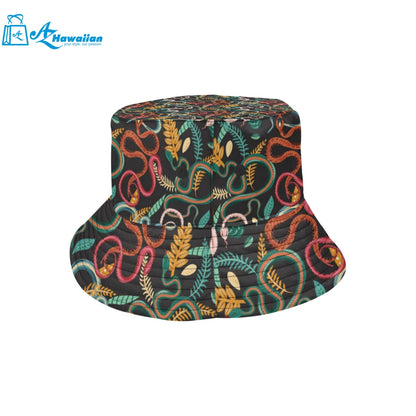 Colorful snake plant pattern Unisex Bucket Hat