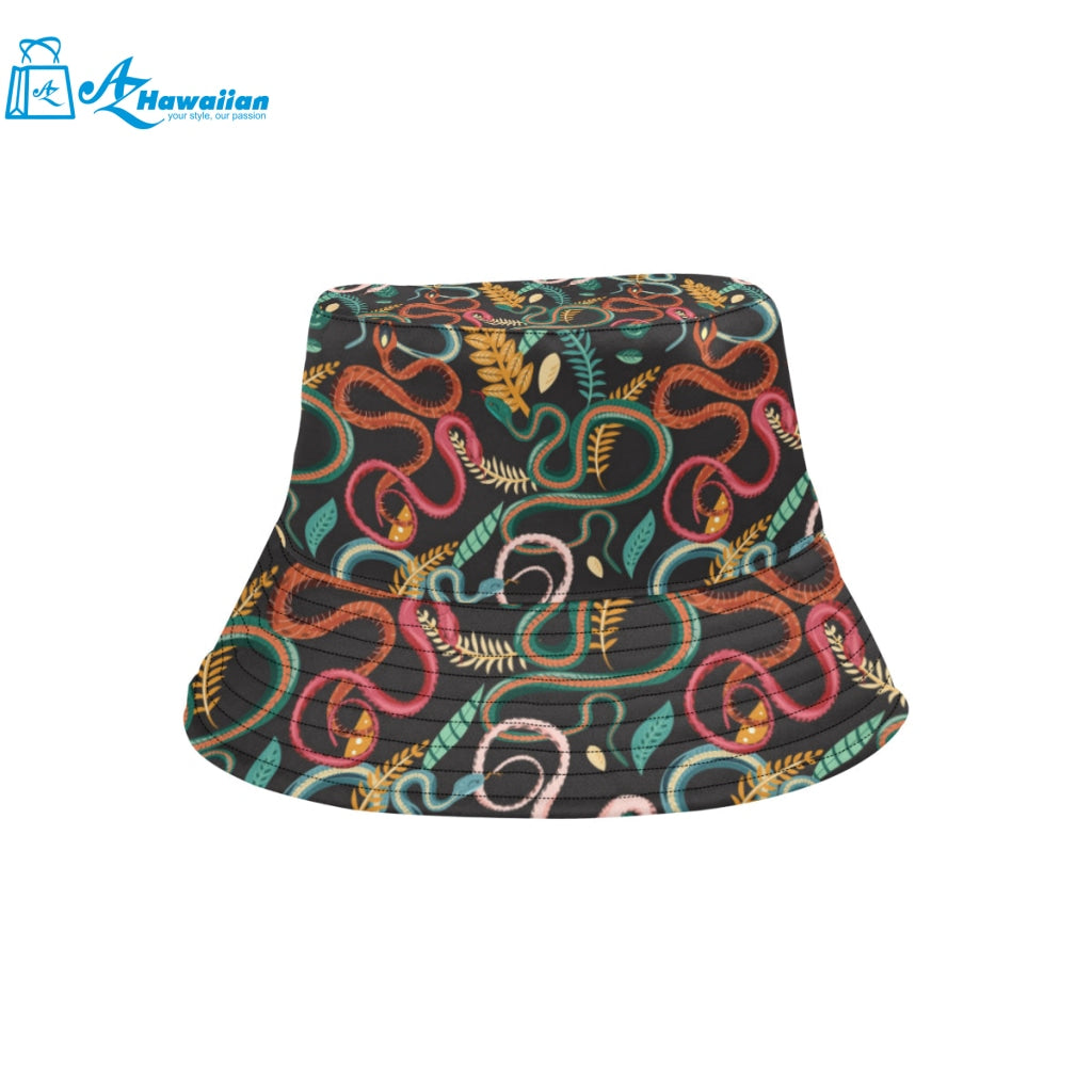 Colorful snake plant pattern Unisex Bucket Hat