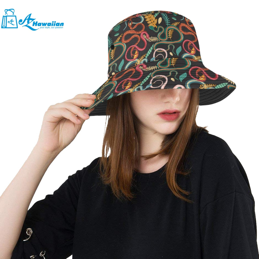 Colorful snake plant pattern Unisex Bucket Hat