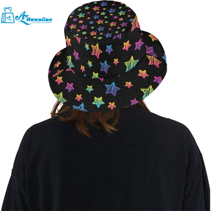 Colorful star pattern Unisex Bucket Hat