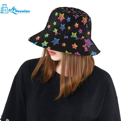 Colorful star pattern Unisex Bucket Hat