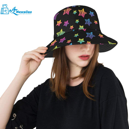 Colorful star pattern Unisex Bucket Hat