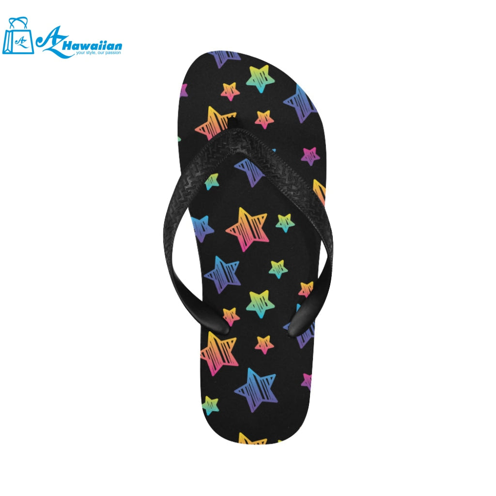 Colorful star pattern Unisex Flip Flops