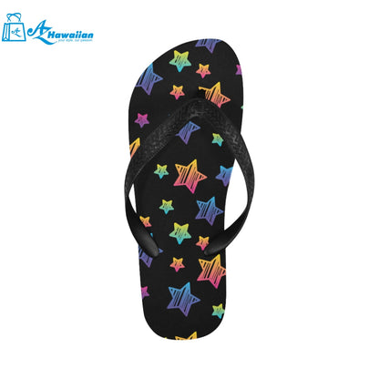 Colorful star pattern Unisex Flip Flops