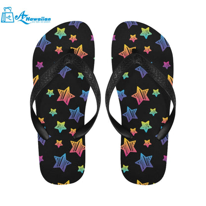 Colorful star pattern Unisex Flip Flops