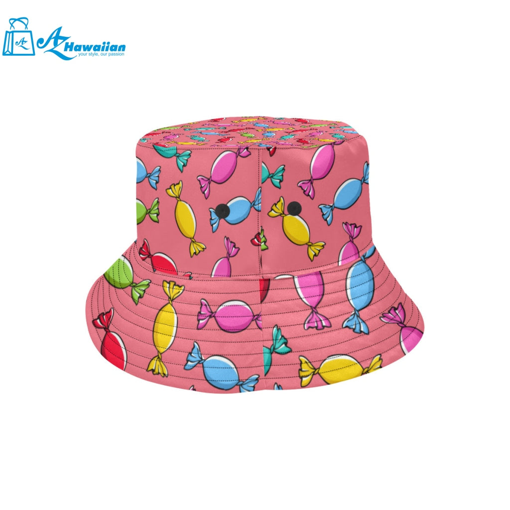 Colorful wrapped candy pattern Unisex Bucket Hat