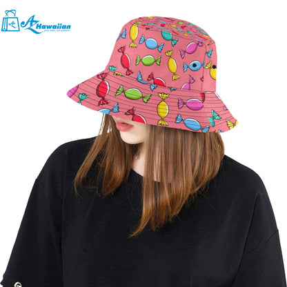 Colorful wrapped candy pattern Unisex Bucket Hat