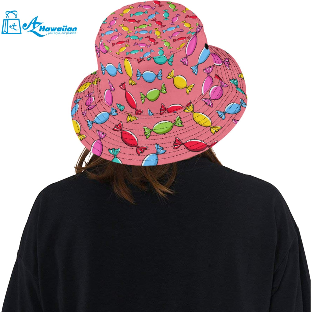 Colorful wrapped candy pattern Unisex Bucket Hat