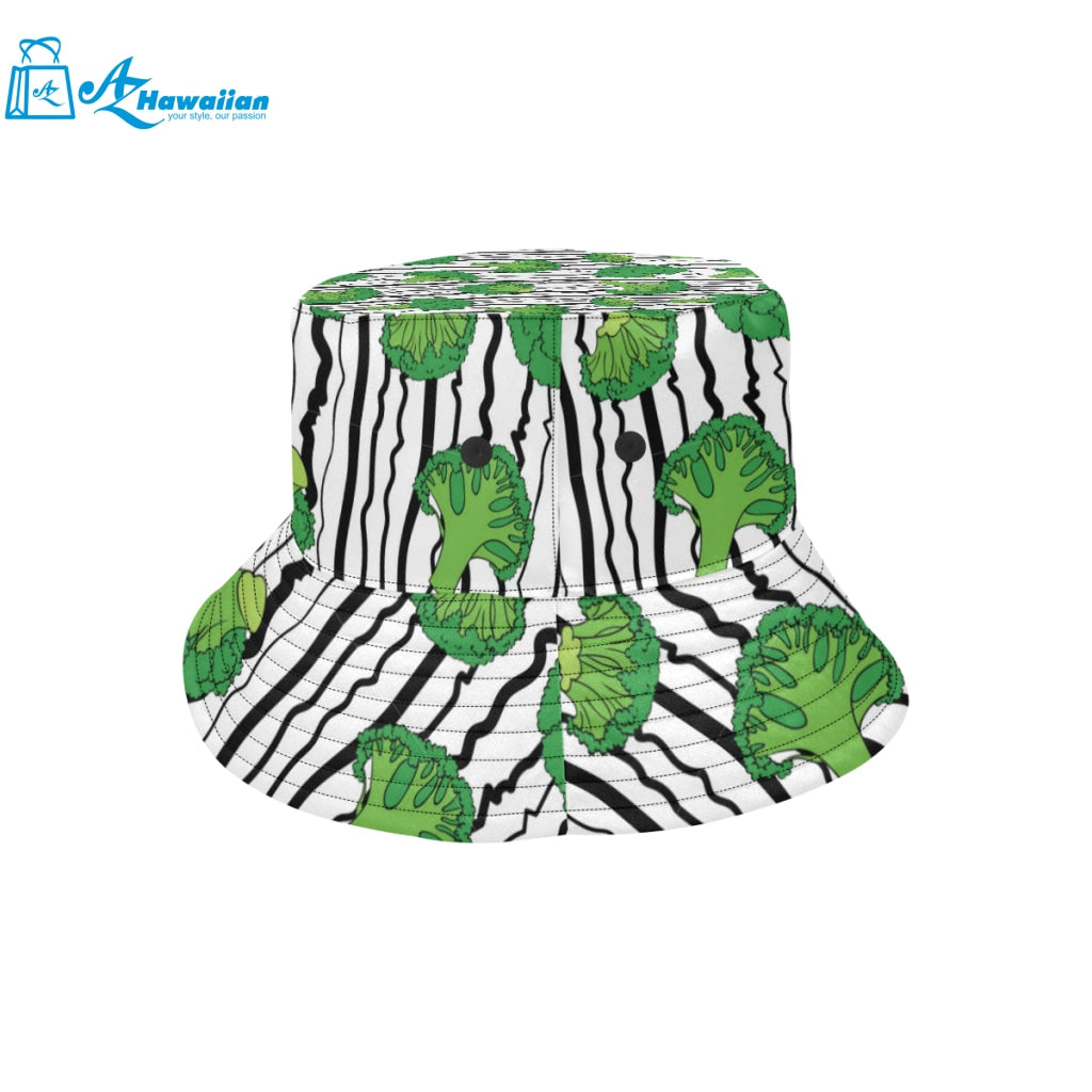 Cool Broccoli pattern Unisex Bucket Hat