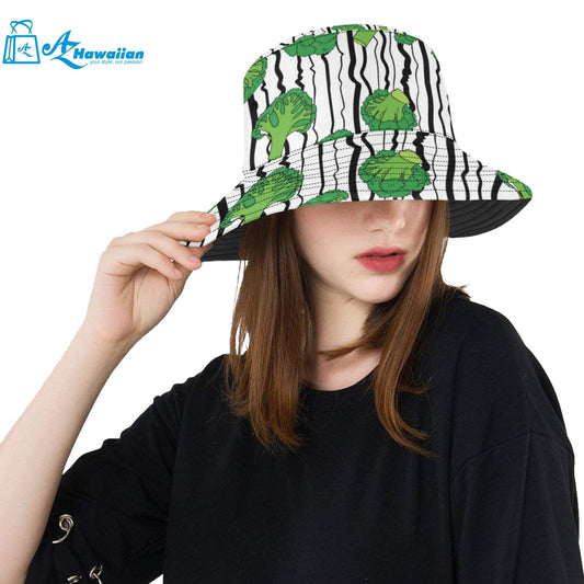 Cool Broccoli pattern Unisex Bucket Hat