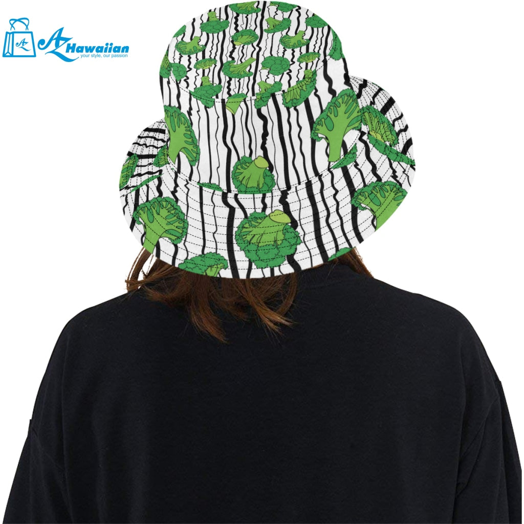 Cool Broccoli pattern Unisex Bucket Hat