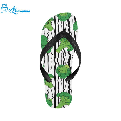 Cool Broccoli pattern Unisex Flip Flops